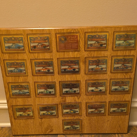 20 Years Of Winston Cup Championships Trading Card Collector Plaque - Picture 1 of 9